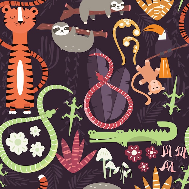 Les Animaux Sauvages Motif