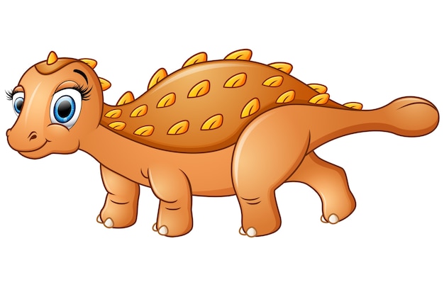 Ankylosaurus Heureux De Dessin Animé