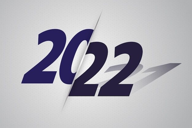 Année 2022 Avec Les Ombres De L'année 2020.