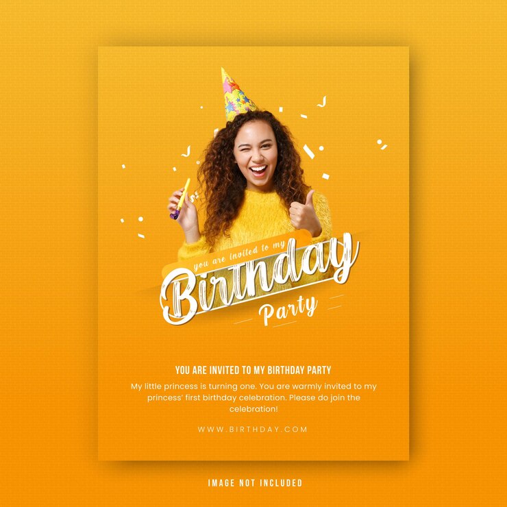 Anniversaire modèle d&#39;invitation de fête