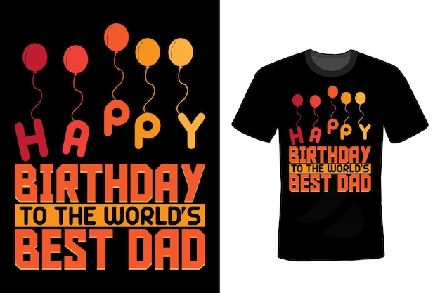 Anniversaire T Shirt Design Typographie Vintage