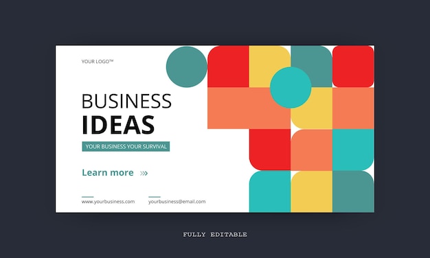 Annonces de promotion du marketing en ligne L'affiche et la bannière modernes conviennent aux webinaires d'entreprise