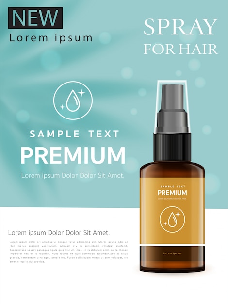 annonces stériliser les cheveux sur une table blanche
