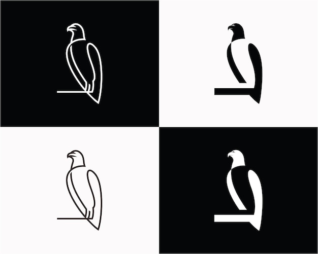 Aperçu Du Concept De Conception De Logo D'aigle