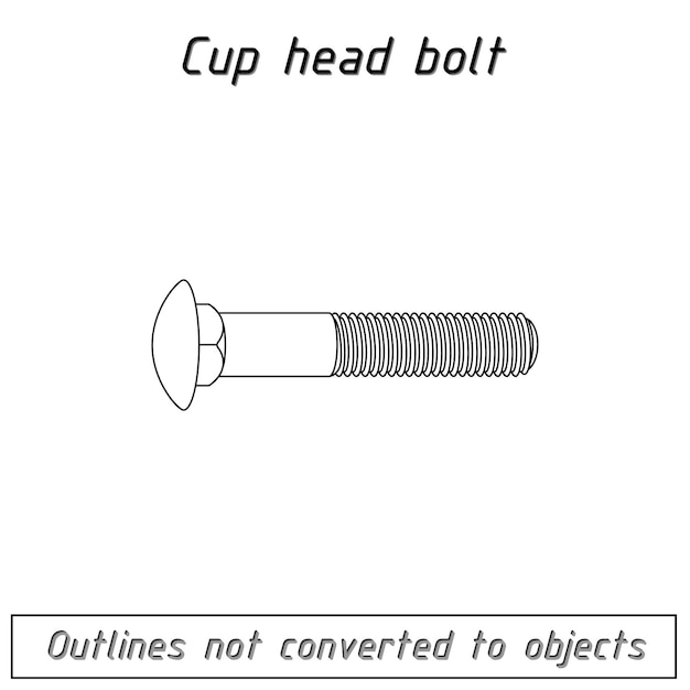 Aperçu Du Modèle De Boulon à Tête De Coupe