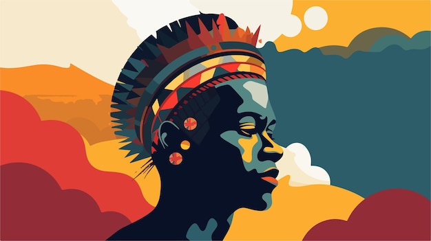 Aperçu illustré des aspirations d'un homme africain