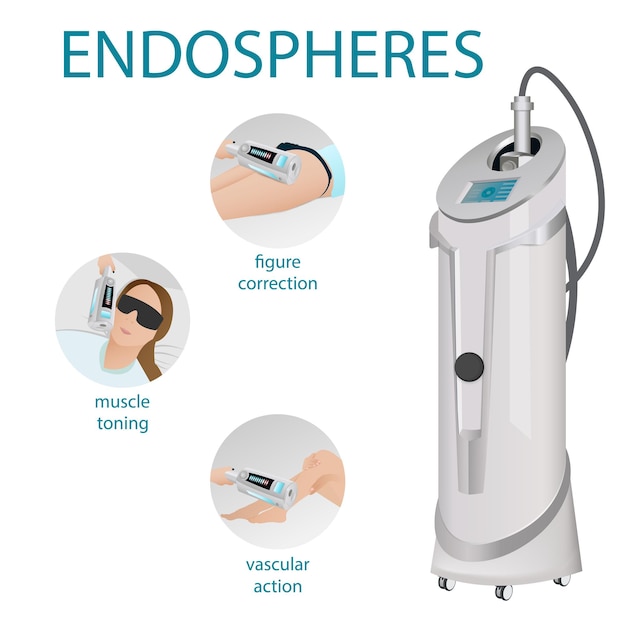 Appareil d'endosphères de lifting du visage pour la réduction profonde de la cellulite