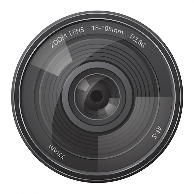 Appareil photo à objectif.