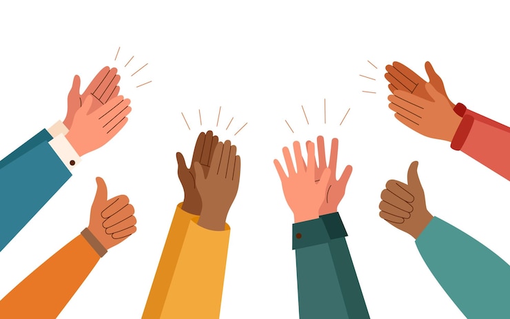 Vecteur applaudissements3