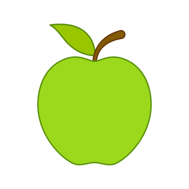 apple isolé sur fond blanc
