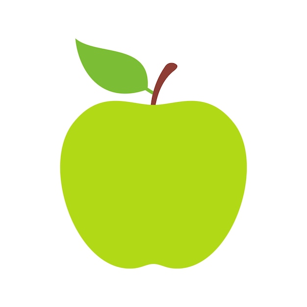 apple isolé sur fond blanc