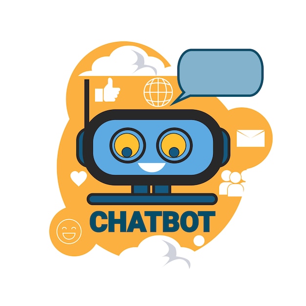 Application Chatbot Icon Concept Application Robot Technologie Robot Numérique