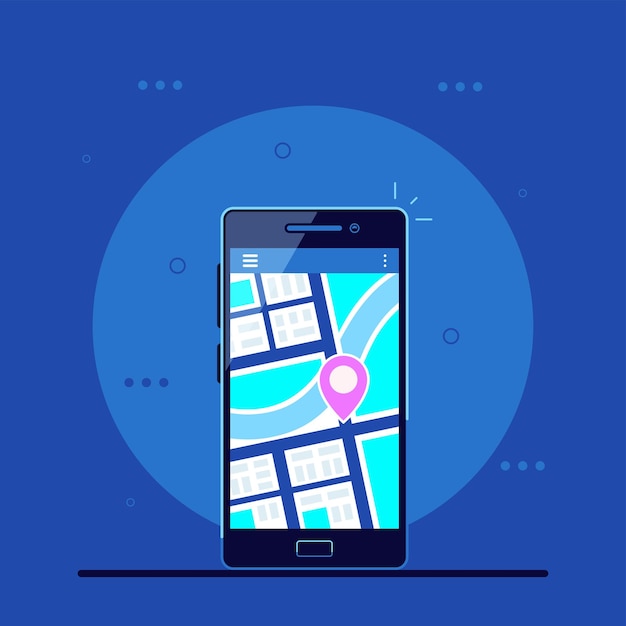 Application de navigation sur téléphone mobile