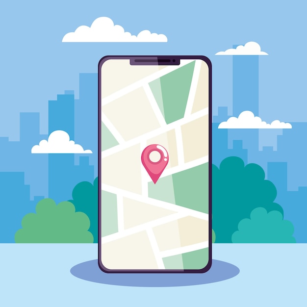 Application smartphone et gps