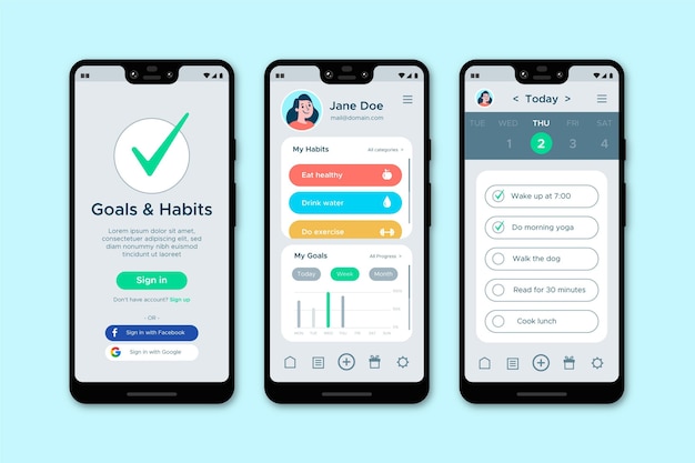 Application de suivi des objectifs et des habitudes