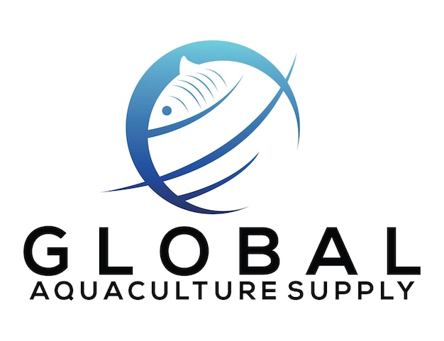 Vecteur approvisionnement mondial en aquaculture