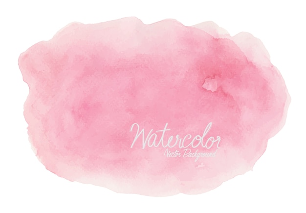 Aquarelle Abstraite Rose Sur Fond Blanc