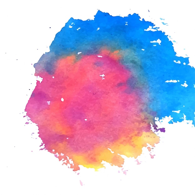 Aquarelle colorée