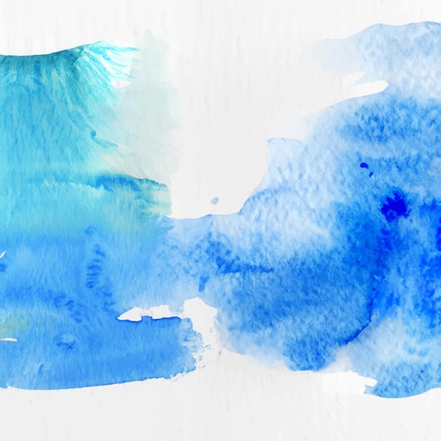 Aquarelle Dans Les Tons De Bleu