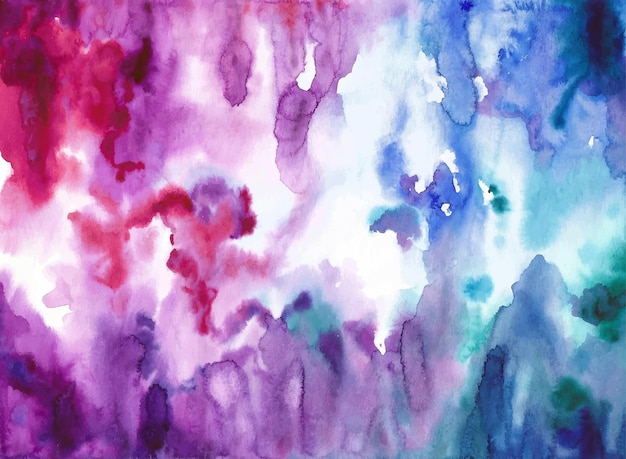 Vecteur aquarelle dégradé bleu violet