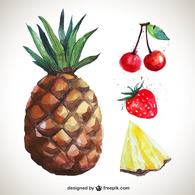 Aquarelle Délicieux Fruits