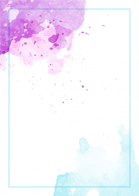 Aquarelle de fond abstrait Splash mignon