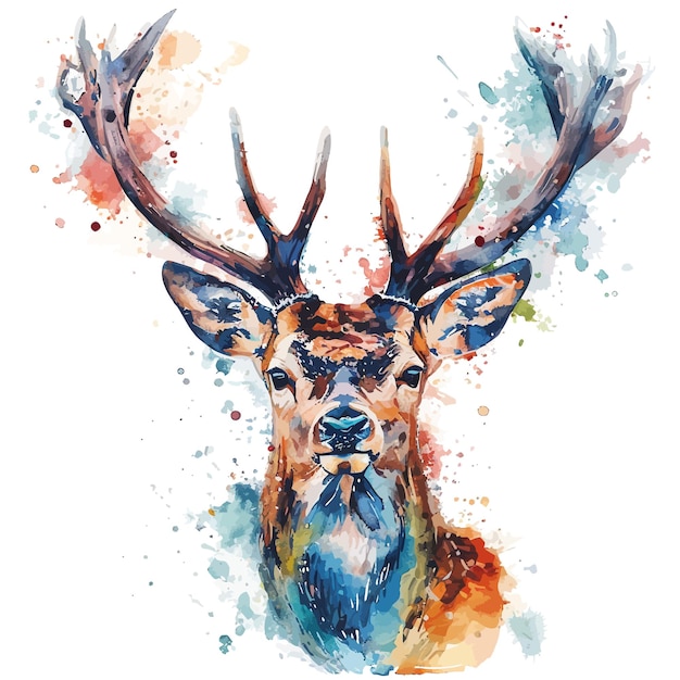 Vecteur aquarelle_illustration_t-shirt_impressionanimales