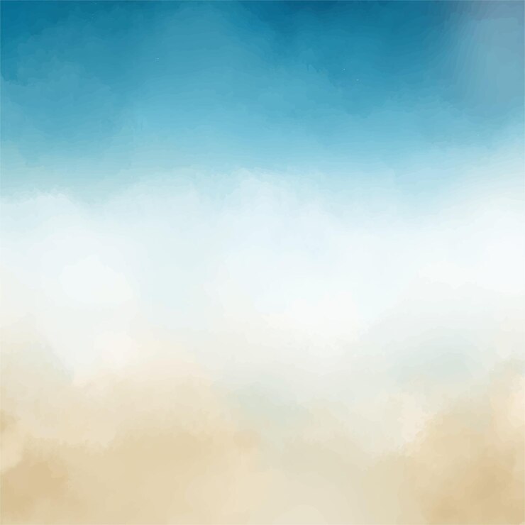 Vecteur aquarelle main fond d'été peint