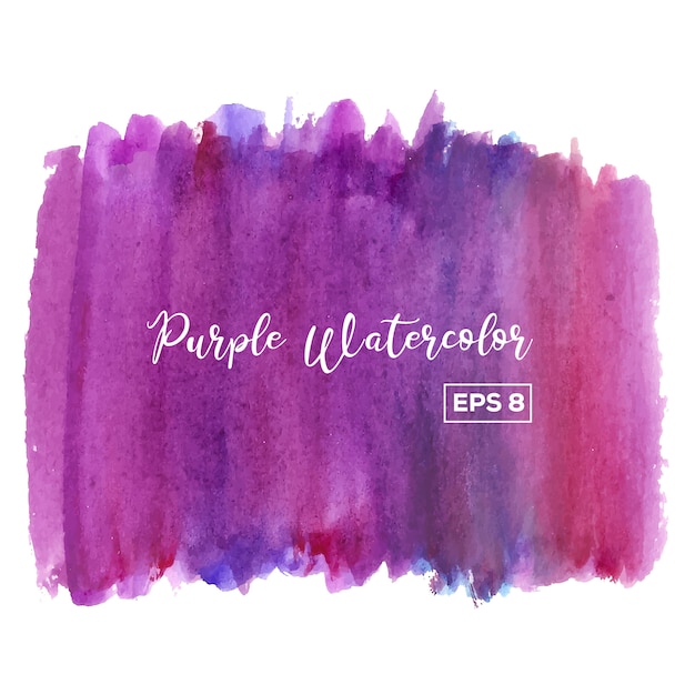 Aquarelle mauve