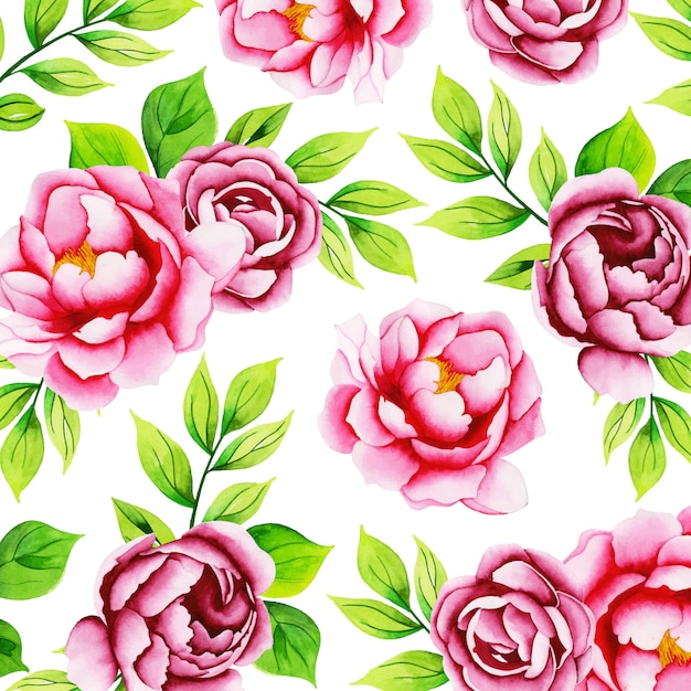 Aquarelle Motif Floral