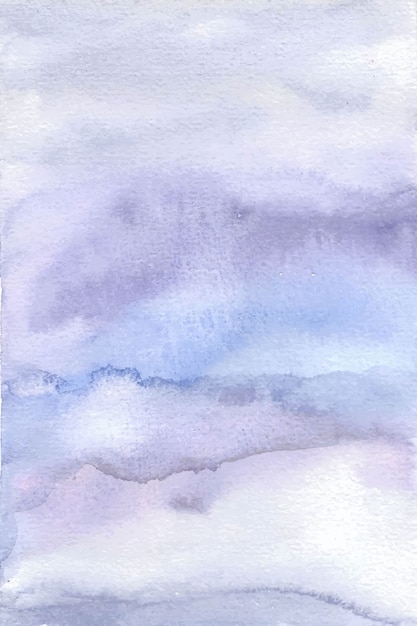 Aquarelle De Peinture à La Main Abstrait Violet Bleu Doux