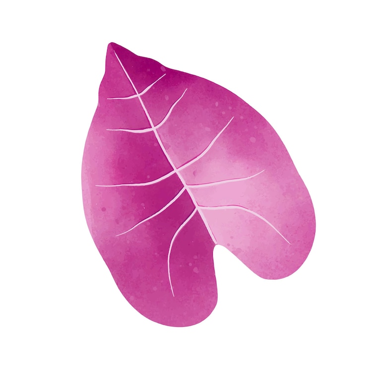 Vecteur aquarelle réaliste conception de feuilles tropicales monochromatiques