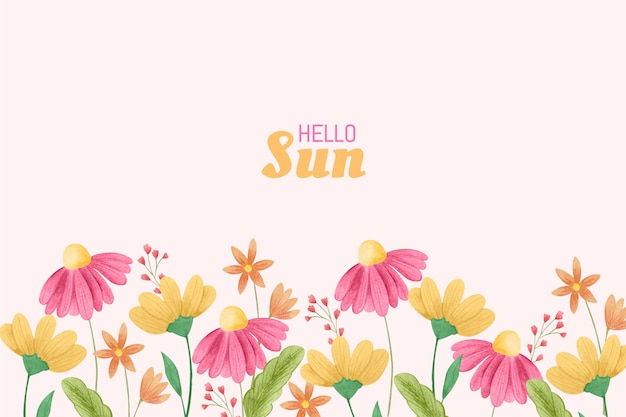 Aquarelle spring background
