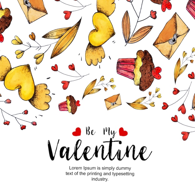 Aquarelle Valentine Arrière-plans