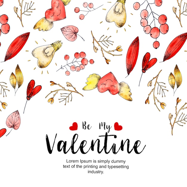 Aquarelle Valentine Arrière-plans