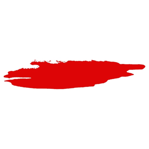 Aquarelle vectorielle peinte au pinceau rouge Coup de peinture ou de sang Gouttes d'éclaboussures et d'éclatements Texture