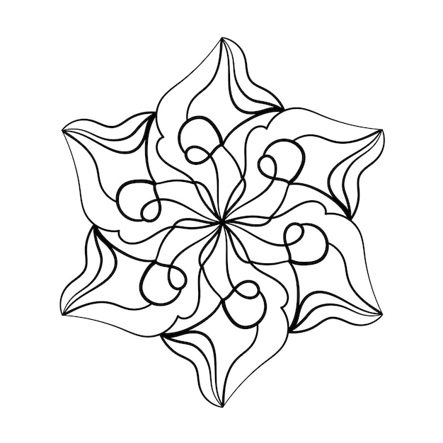 Arabesque de vecteur pour le modèle de conception Ornement abstrait pour livre de coloriage pagesm invitations cartes de voeux autocollants