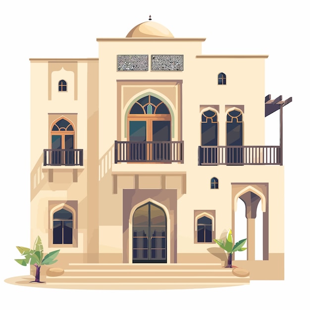 Vecteur arabic_house_vector_illustration (en anglais)