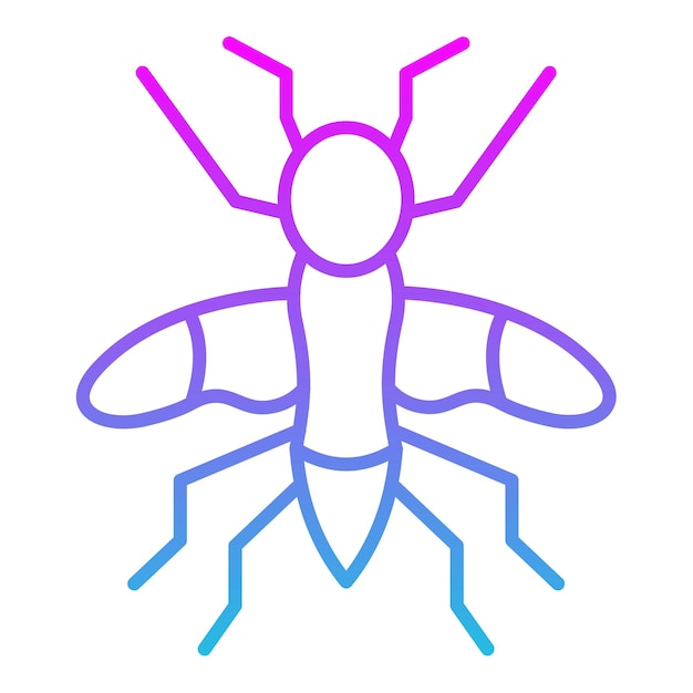 une araignée bleue et rose avec un logo bleu qui dit insecte