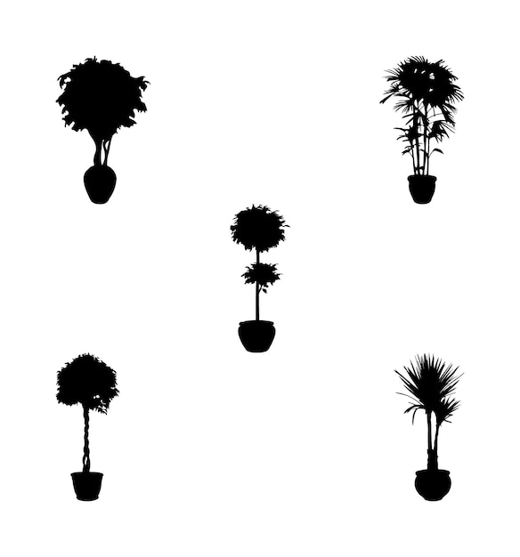 Arbre Illustrations Arbre Shiloutte Arbre Vecteur Arbre Noir