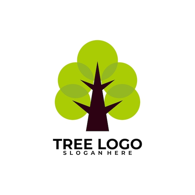 Arbre Logo Icône Vecteur Isolé