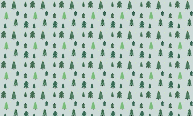 Arbres De Noël Sur Fond Vert