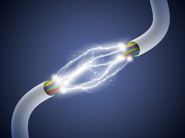 Arc électrique entre les fils