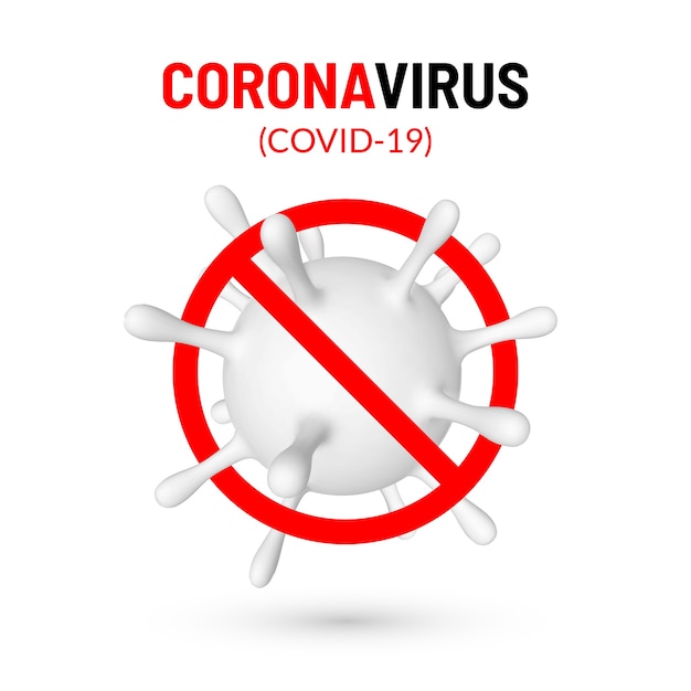 Arrêtez Coronavirus Covid-19. Illustration De L'unité De Virus.