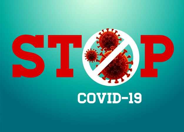 Arrêtez L'illustration Du Coronavirus.