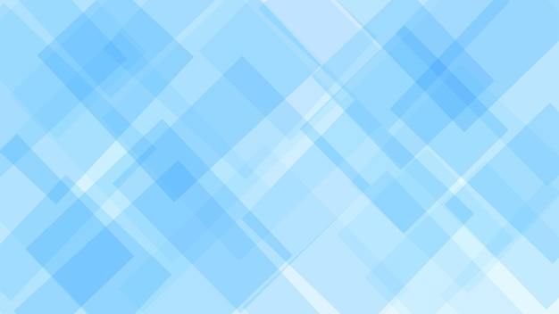 Arrière-plan abstrait de carrés translucides ou de losanges aux couleurs bleu clair
