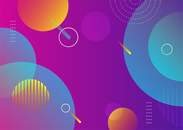 Arrière-plan abstrait coloré avec des formes géométriques