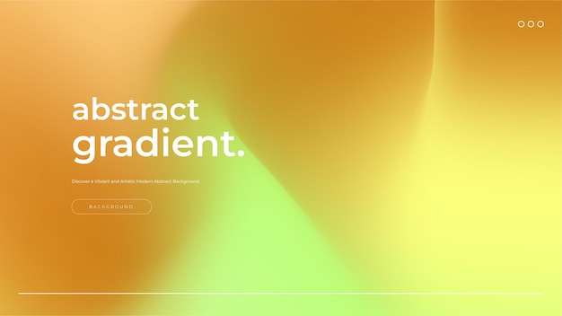 Arrière-plan abstrait du gradient vectoriel orange jaune et vert