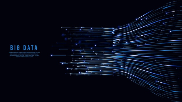 L'arrière-plan abstrait du métaverse et du big data