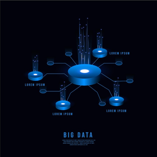 L'arrière-plan abstrait du métaverse et du big data